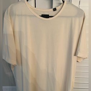 CUTS CLOTHING AO CURVE HEM MENS T SHIRT STONE XXL